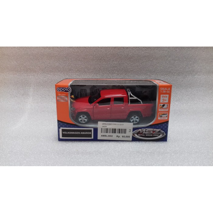 Diecast Apolo MSZ Volkswagen Amarok merah
