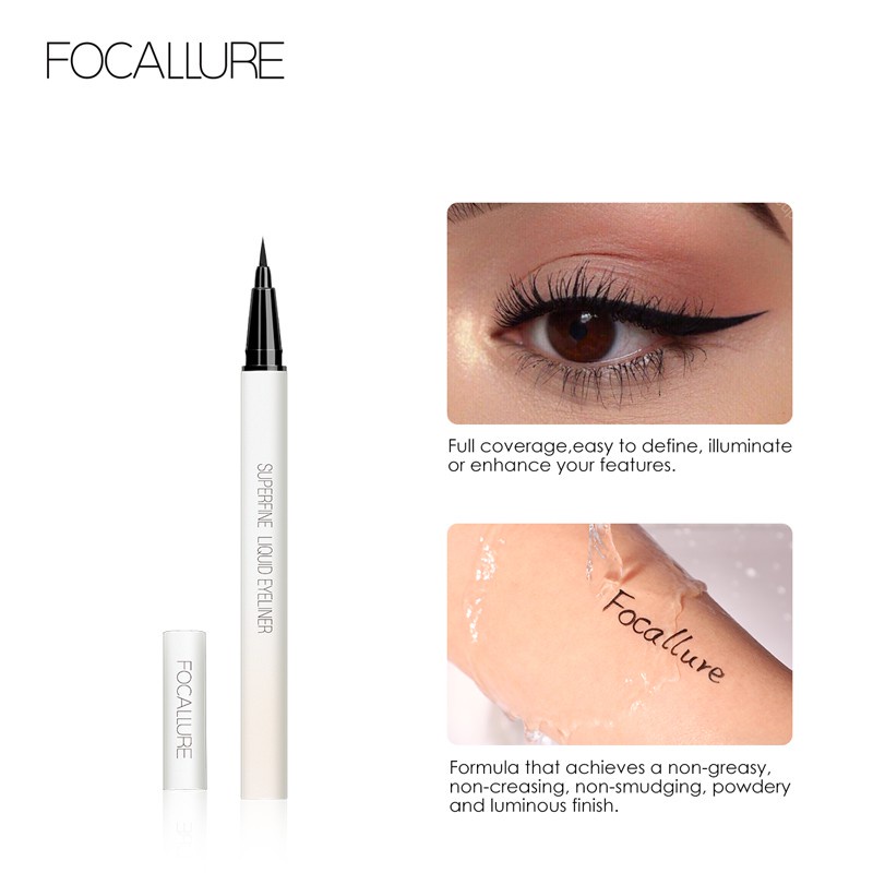 TIKTOK - FOCALLURE Superfine Liquid eyeliner Tahan Hingga 12 Jam