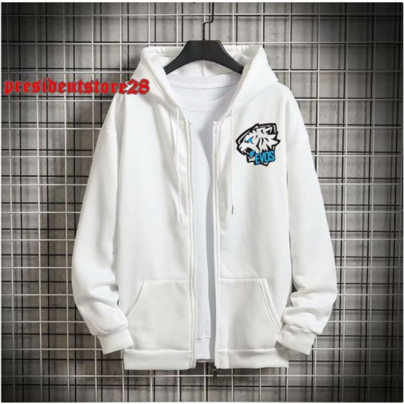 HOODIE ZIPPER EVOS PRIA WANITA / SWEATER HOODIE ZIPPER CEWEK COWOK / JAKET ZIPER PRIA WANITA / ZIPER