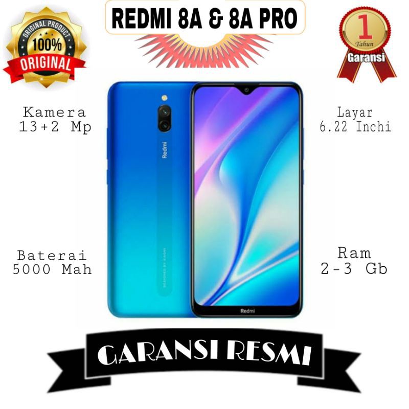 Xiaomi Redmi 8A & 8A Pro Baru Original Garansi Resmi