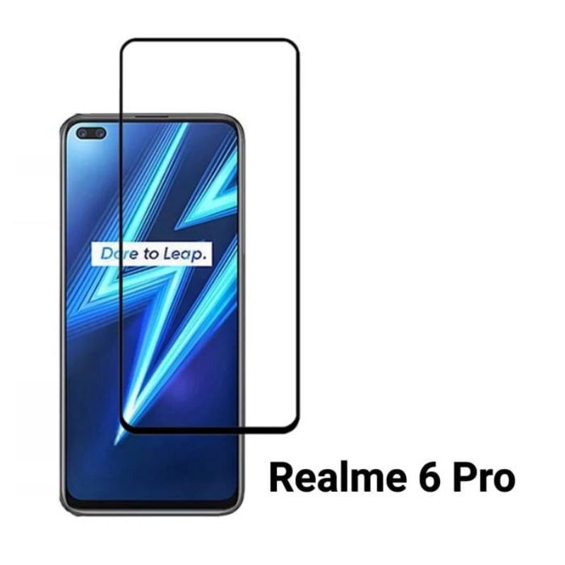 Tempered Realme 6 Pro Full Cover Premium Glass Quality