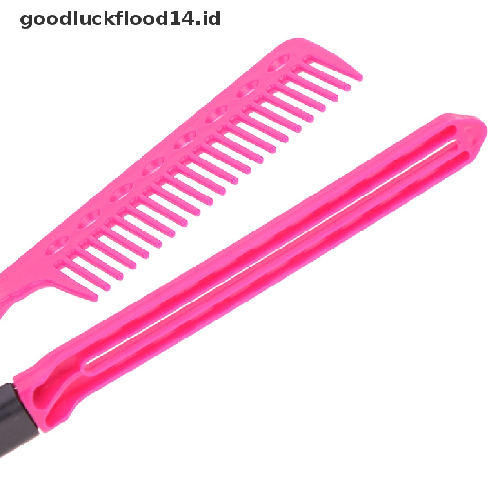 [OOID] 1X Straight Hair Comb Brush Tool For Dry Iron Hair Curl to Straight Hair Shaper ID