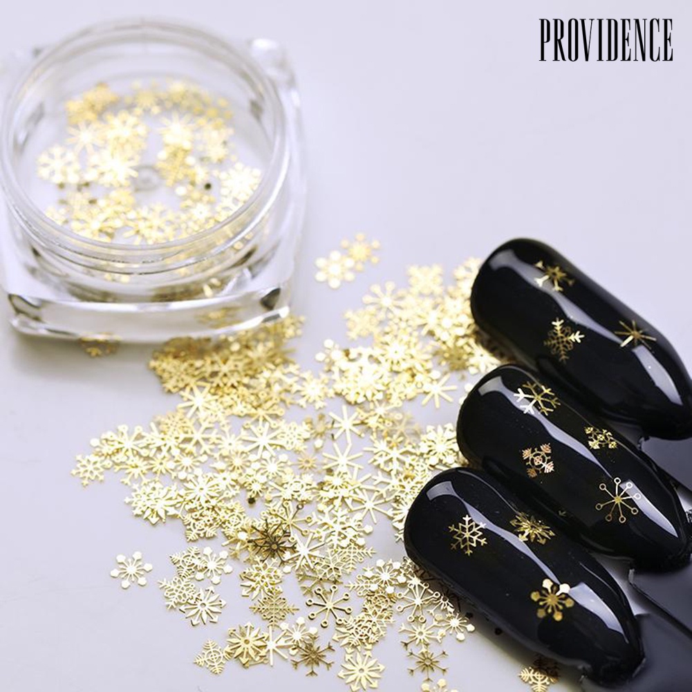 Providence Golden Snowflake Pattern Nail Art Stickers DIY Decals Decoration Manicure Tool