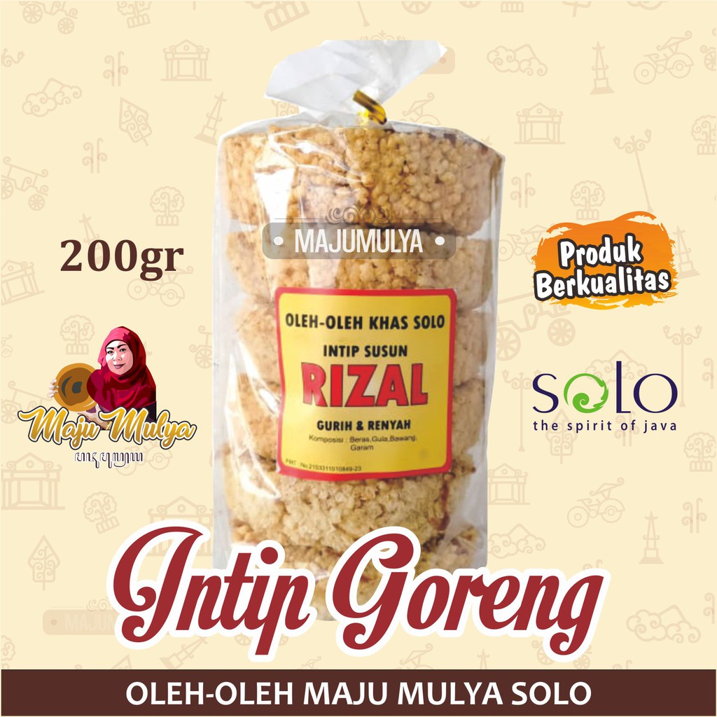 Jual Intip Solo Kerak Nasi Khas Solo Kemasan Tumpuk Praktis Gr