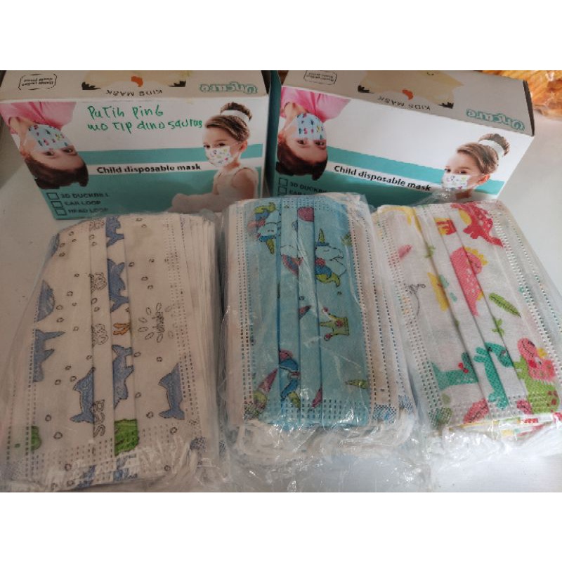 MASKER ANAK 3 PLY ︳MASKER ANAK MOTIF | MASKER ANAK SEKALI PAKAI | MASKER NON MEDIS