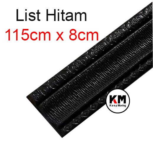 KM Wall Border List Wallpaper Wallborder Foam 3D-HITAM 115cm x 8cm