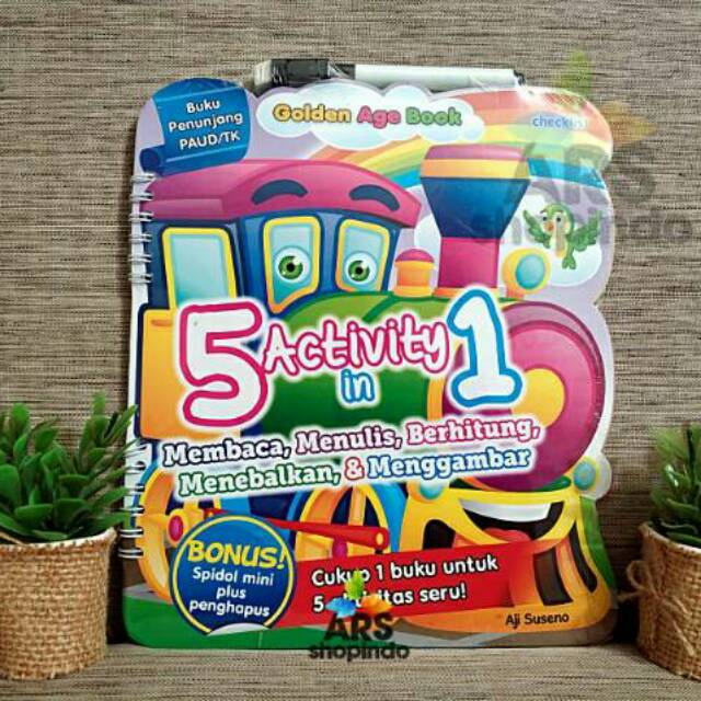 

WIPE CLEAN 5 Activity in 1 Membaca, Menulis, Berhitung, & Menggambar (TULIS HAPUS)