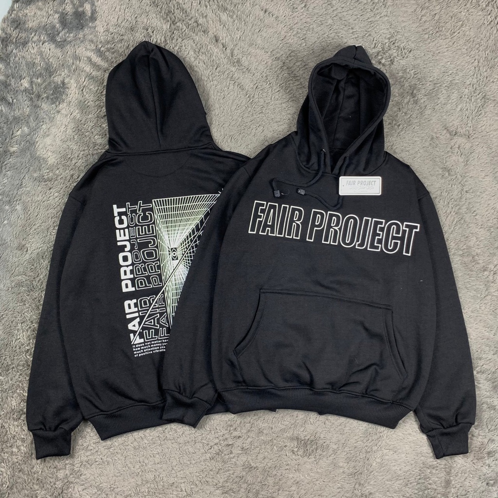 Hoodie Pullover Fair Project Original Distro Pria dan Wanita / Sweater Hoodie Distro Keren