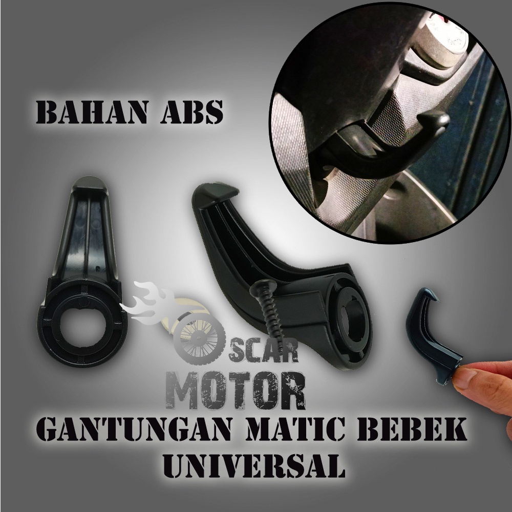 GANTUNGAN BARANG MOTOR MATIC BEBEK UNIVERSAL PLASTIK ABS NEW 5513 HOOK motor