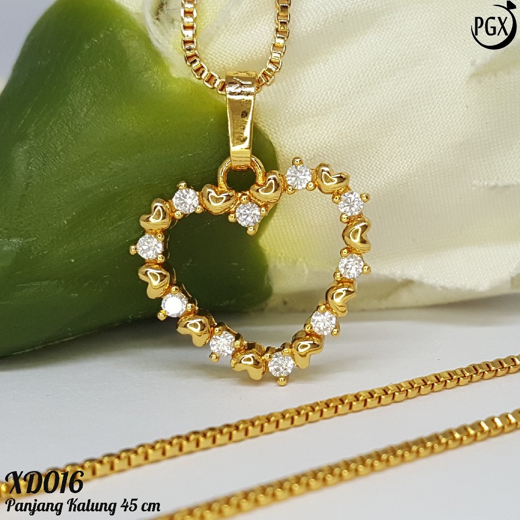 PGX Kalung Wanita Xuping Aksesoris Fashion Perhiasan Lapis Emas Premium - XD016