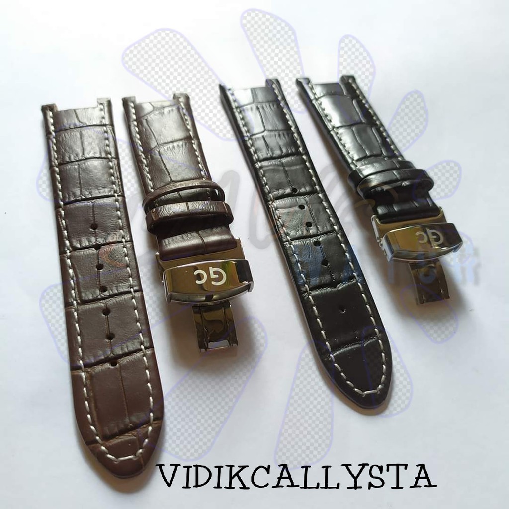 Strap Tali kulit jam tangan gc guess 22mm guess leather Premium 22 mm