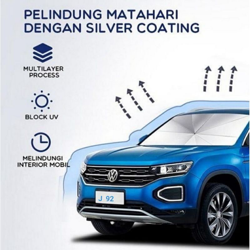 Payung Anti Panas Dash Board Mobil /Payung Anti Panas Penutup Kaca Dashboard Mobil