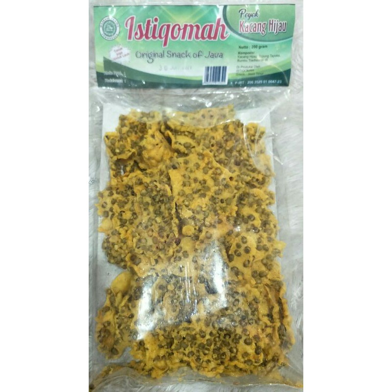 

peyek kacang hijau 250gr renyah gurih camilan jajan snack murah