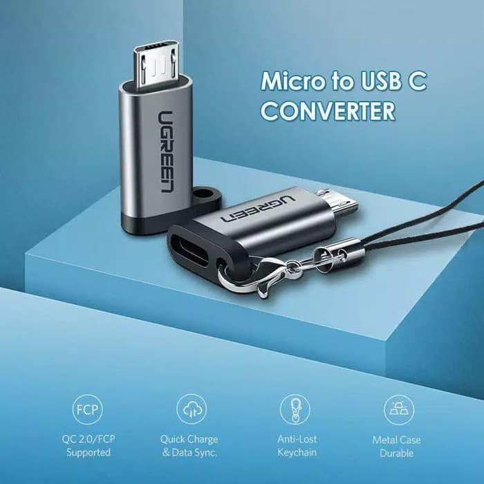 Ugreen USB Type C Female to Micro Usb Male Adapter SKU : 50590