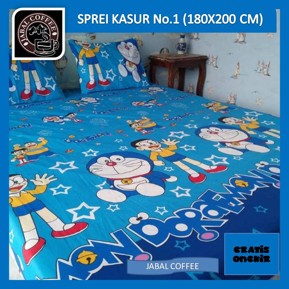 Sprei Kasur Homemade Karakter / Sprei Karakter Bahan Katun Ukuran 180 x 200 Cm 004