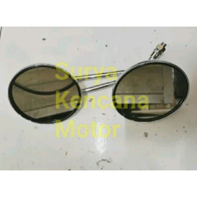 Spion bulat pendek Vespa Super Sprint Bajaj Bagol PX Spartan