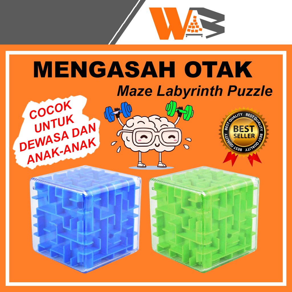 COD Mainan Edukasi Anak Permainan Edukatif Anak Asah Otak Puzzle Cube Maze Labirin C24