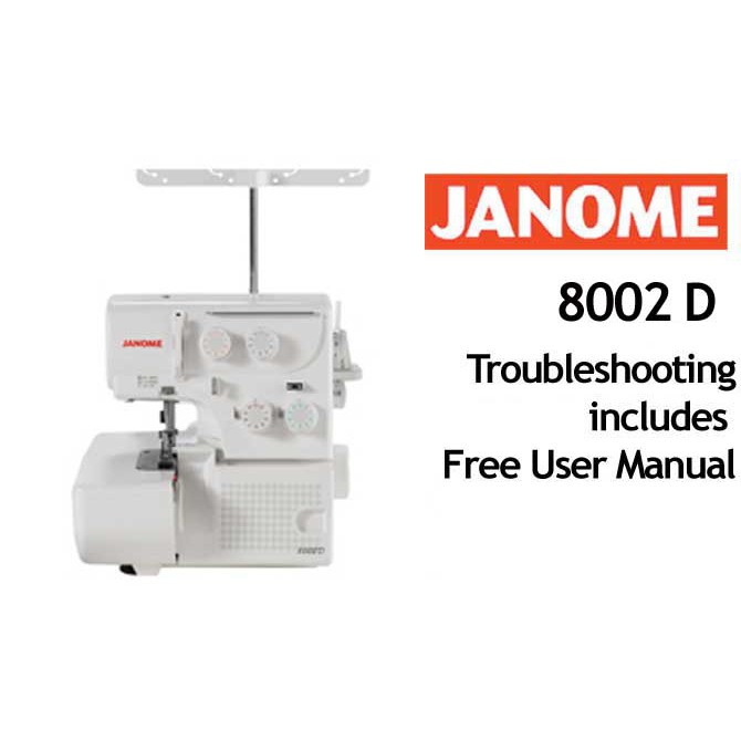 Janome 8002D Mesin Obras Portable - Putih