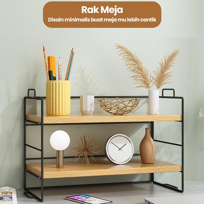 Mainland Rak Meja Kerja Minimalis Rak Buku Dekorasi Ruang Kerja HRB103