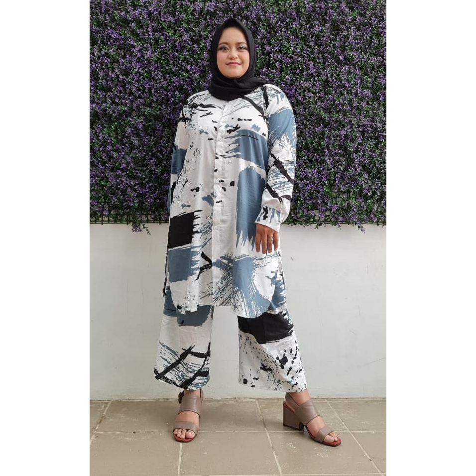 ZAHRA - Setelan Wanita BIG SIZE Tie Dye