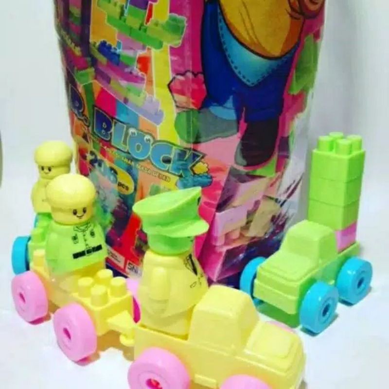 Mainan blok lego besar isi 206 pcs