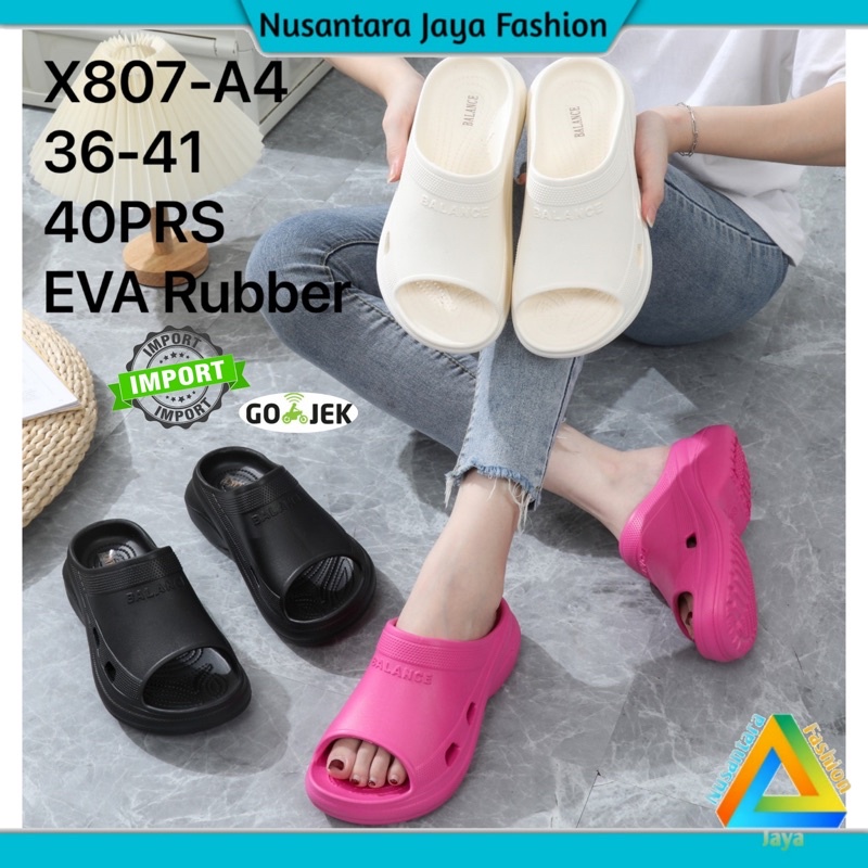 Sandal FUJI Wanita Kekinian Terlaris Balance X807 6CM