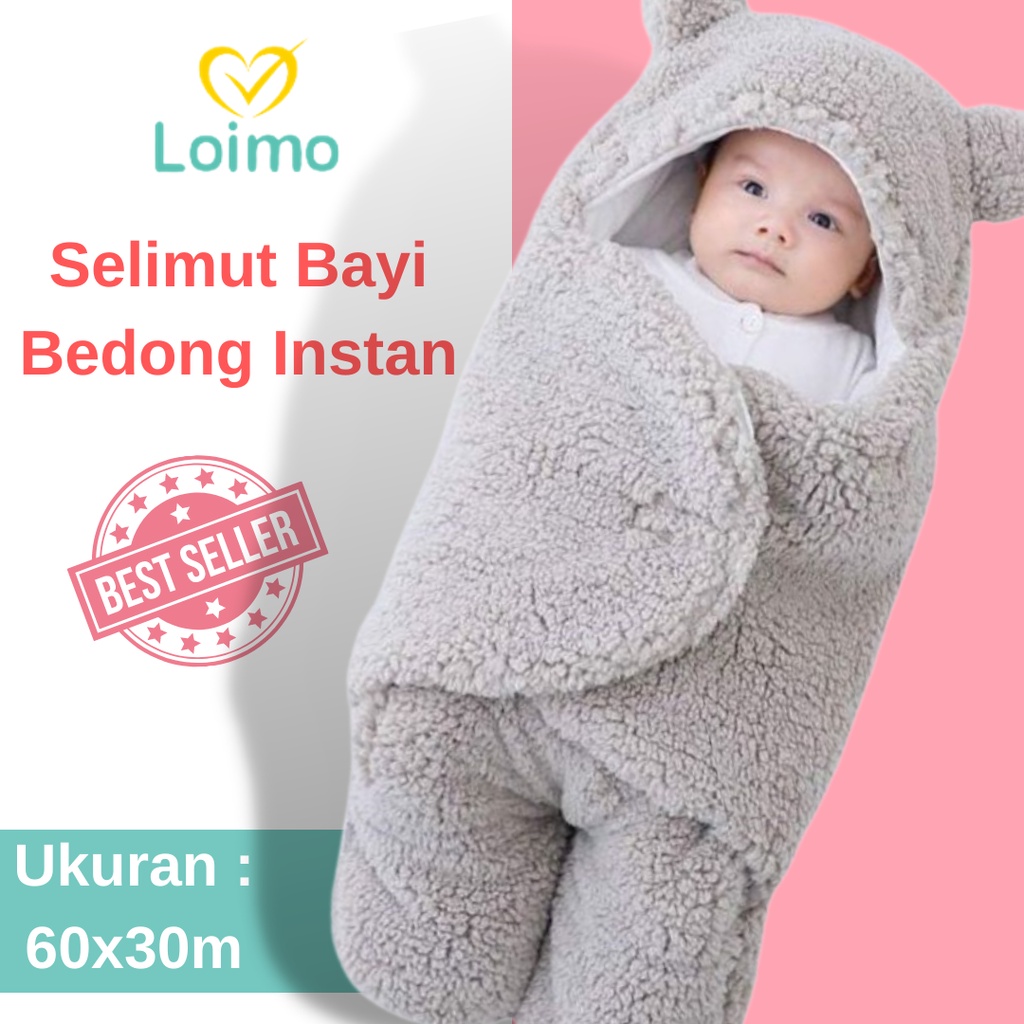 Loimo Selimut Bayi Karakter Slimut Bayi Karakter Bedong Instan Baby Blanket Selimut Bulu Bayi Selimu