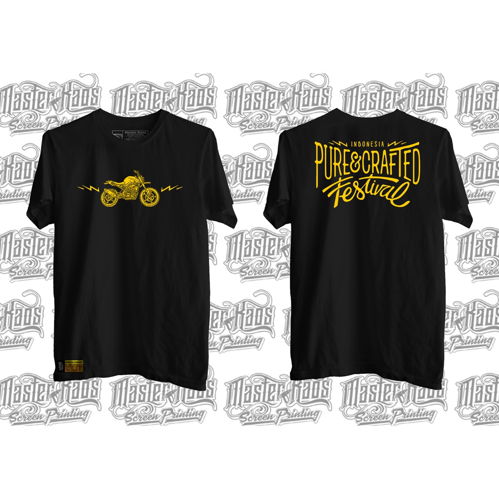 Kaos Motor Custom Distro Pria BMW Original Japstyle Racing Vintage Pure And Crafted Indonesia 2018