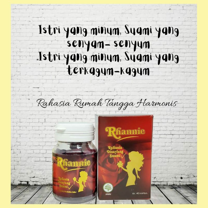 Rhannie Ramuan madura/Kapsul Herbal Keputihan/Obat Herbal Keputihan/Herbal Wanita/Ramuan Gatal Kewan