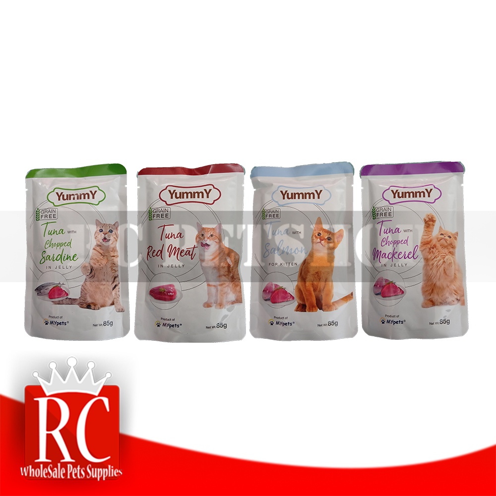 Makanan Kucing Yummy sachet 85gr wet food 85 gr