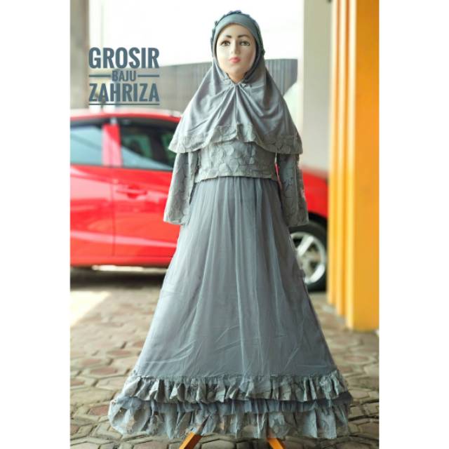 Gamis Dress Anak Najwa Brokat mix Tile