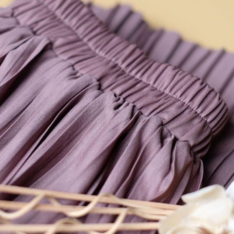 CELANA KULOT PLISKET IMPORT JUMBO MUAT S-M-L-XL-XXL-burgundi