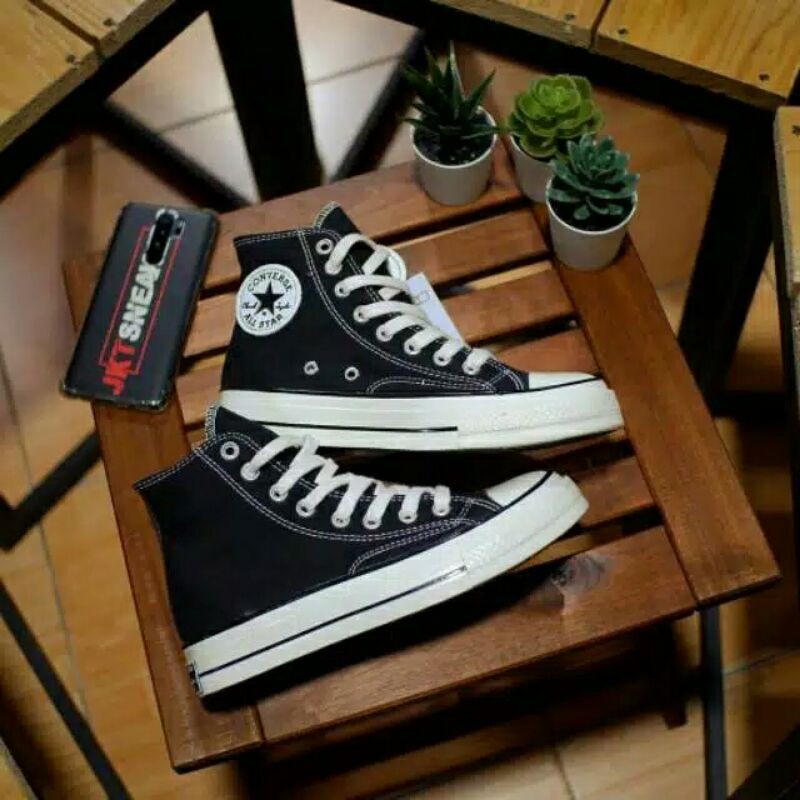 Sepatu converse 70s high hitam kualitas premium termurah | Shopee Indonesia