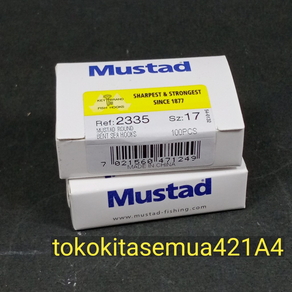 Mata Kail Pancing Cap Kunci Mustad Kecil Nomor 17 harga 10 kail spek ID0421A4