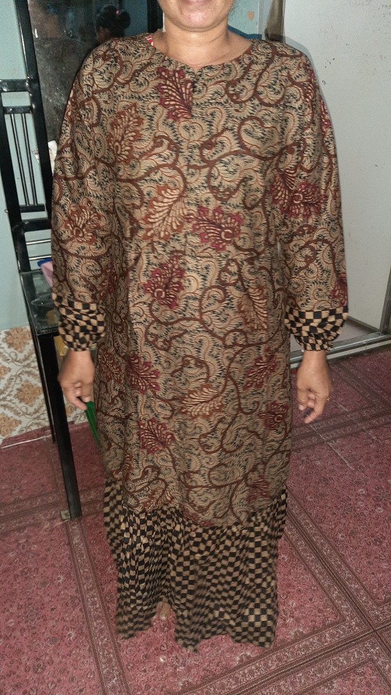 Gamis Batik Manggar, Padi,sekar,cantik,kubis,kipas,daun,kupu,nadine,gendis