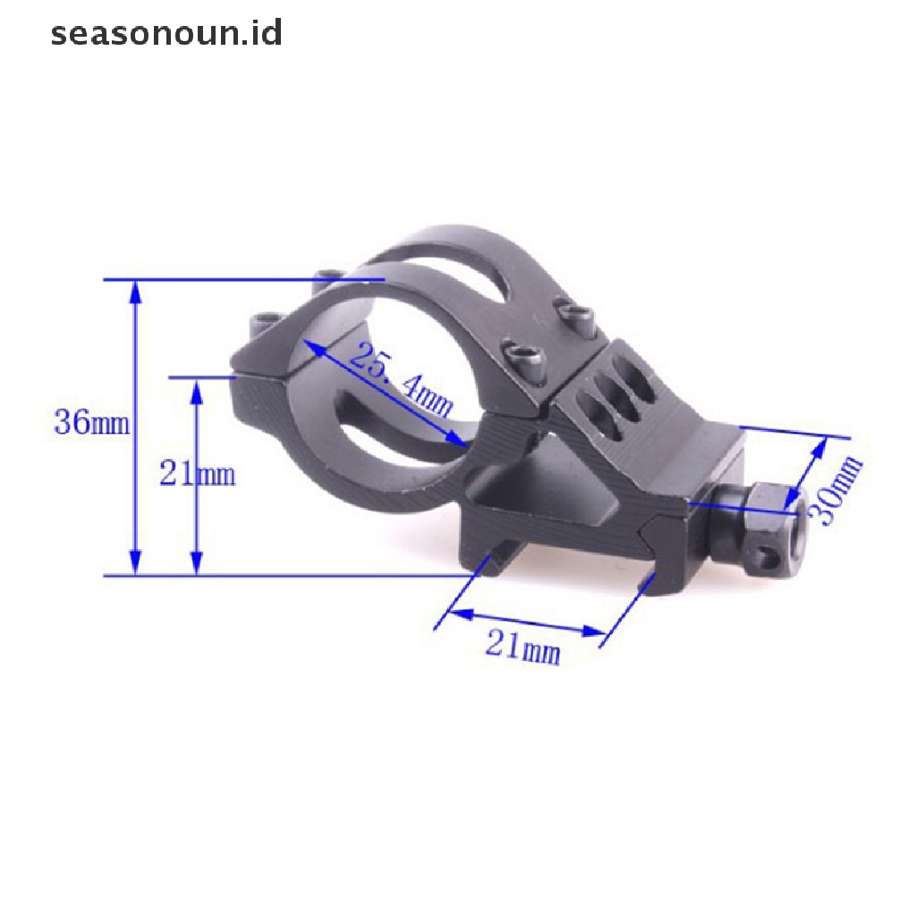 (seasonoun) Mount Rail Picatinny Taktis 25.4mm 20mm 45 Derajat Untuk Senter Scope