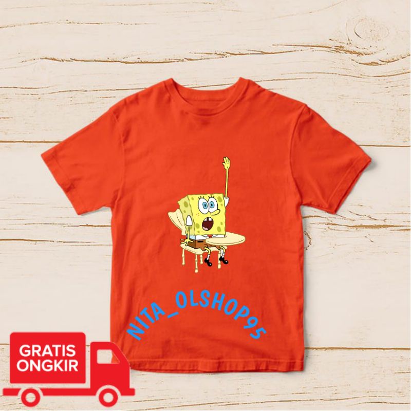 baju anak karakter , baju anak Spongebob , baju ana laki laki , baju anak perempuan