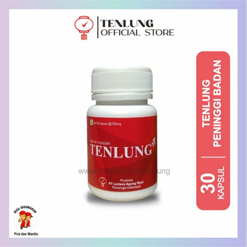 Tenlung - 30 Kapsul - Peninggi Badan Permanen - Penambah tinggi Badan - Tenlung Ori