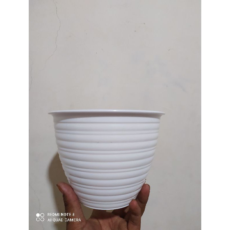 pot tawon warna putih