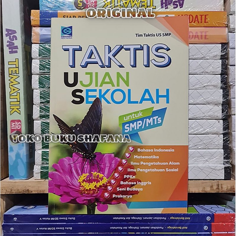 Original Buku Taktis Ujian Sekolah SMP/MTs Grafindo Media Pratama