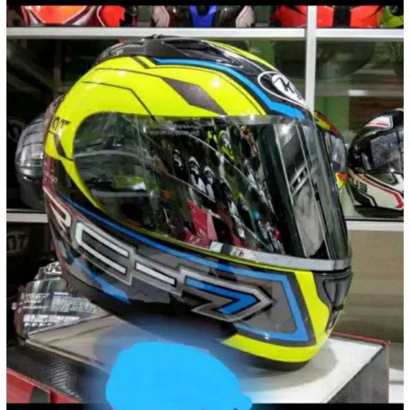 Kaca Flat Visor Kyt R10 Rc7 K2rider Iridium  free sticker