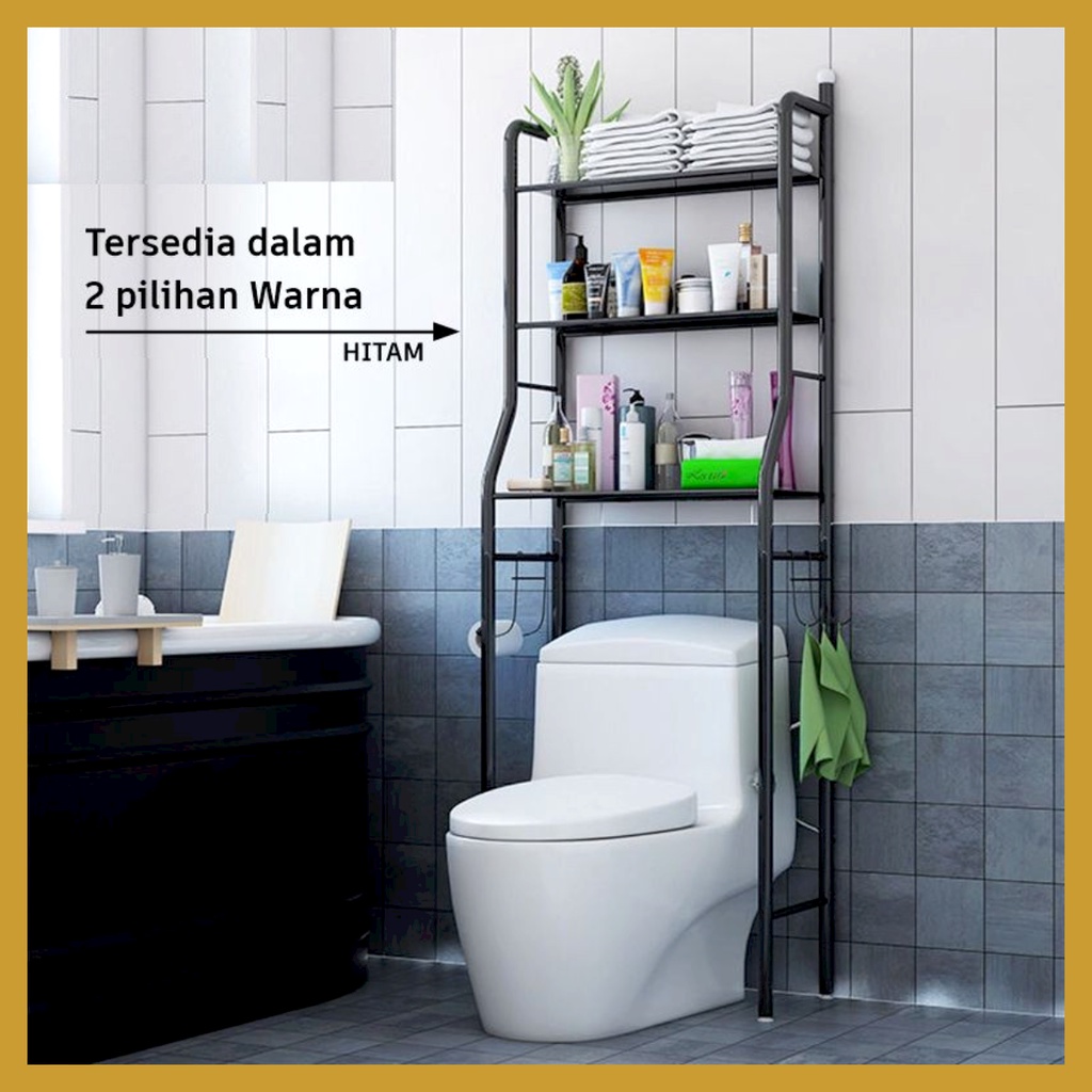 Rak Toilet WC Organizer Minimalis Rak Kamar Mandi Serbaguna Rak Sabun GOSHOP88