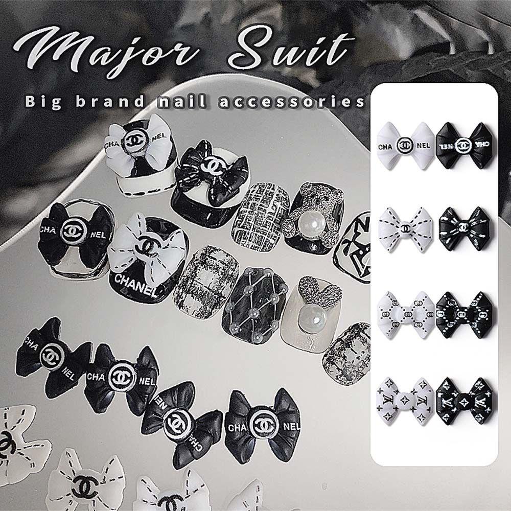 Mxbeauty Hiasan Nail Art Elegan 50pcs 3D Resin Bownot Bow Nail Charm