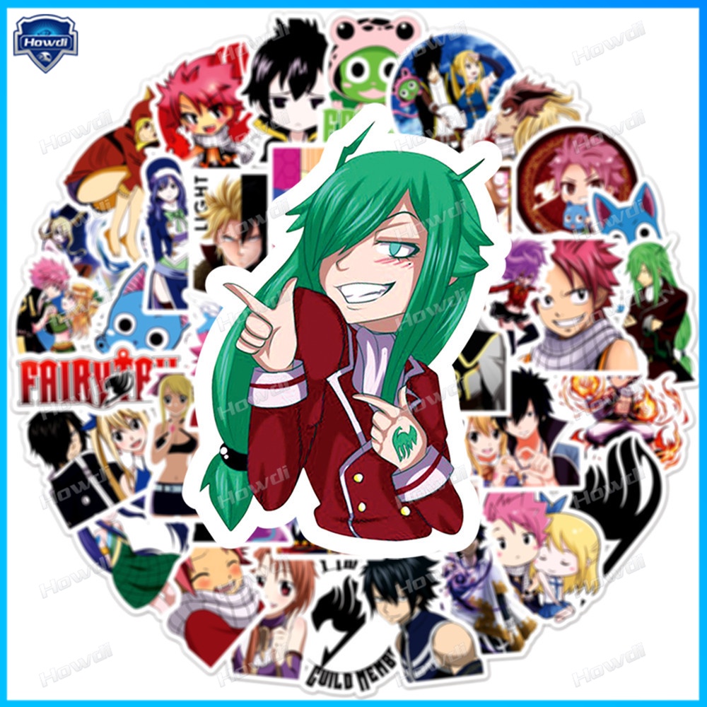 Stiker Anime Fairy Tail Tahan Air Untuk Helm Motormobil