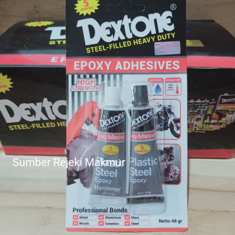 

Lem Besi Epoxy 5 Menit 48 gram DEXTONE ASLI