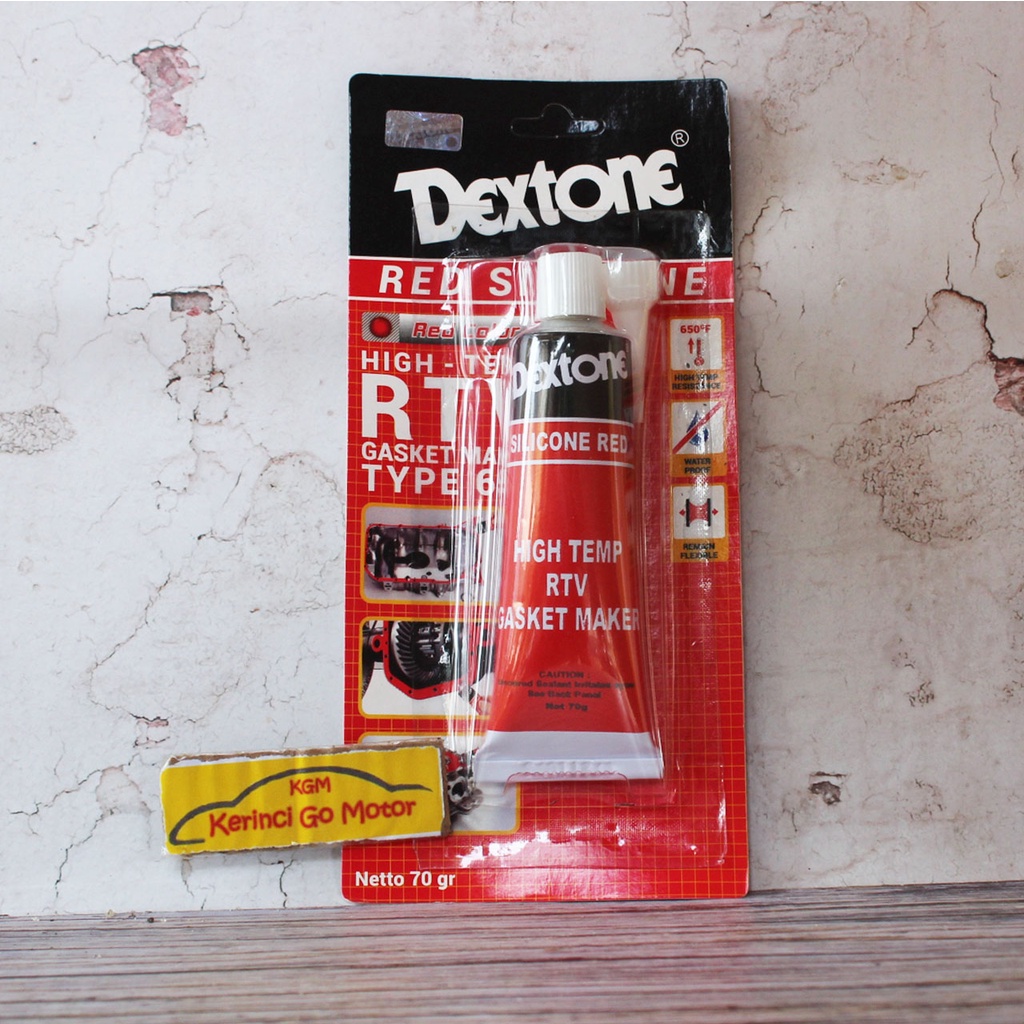 DEXTONE RED SILICONE 70gr HIGH TEMP RTV GASKET MARKER TYPE 650