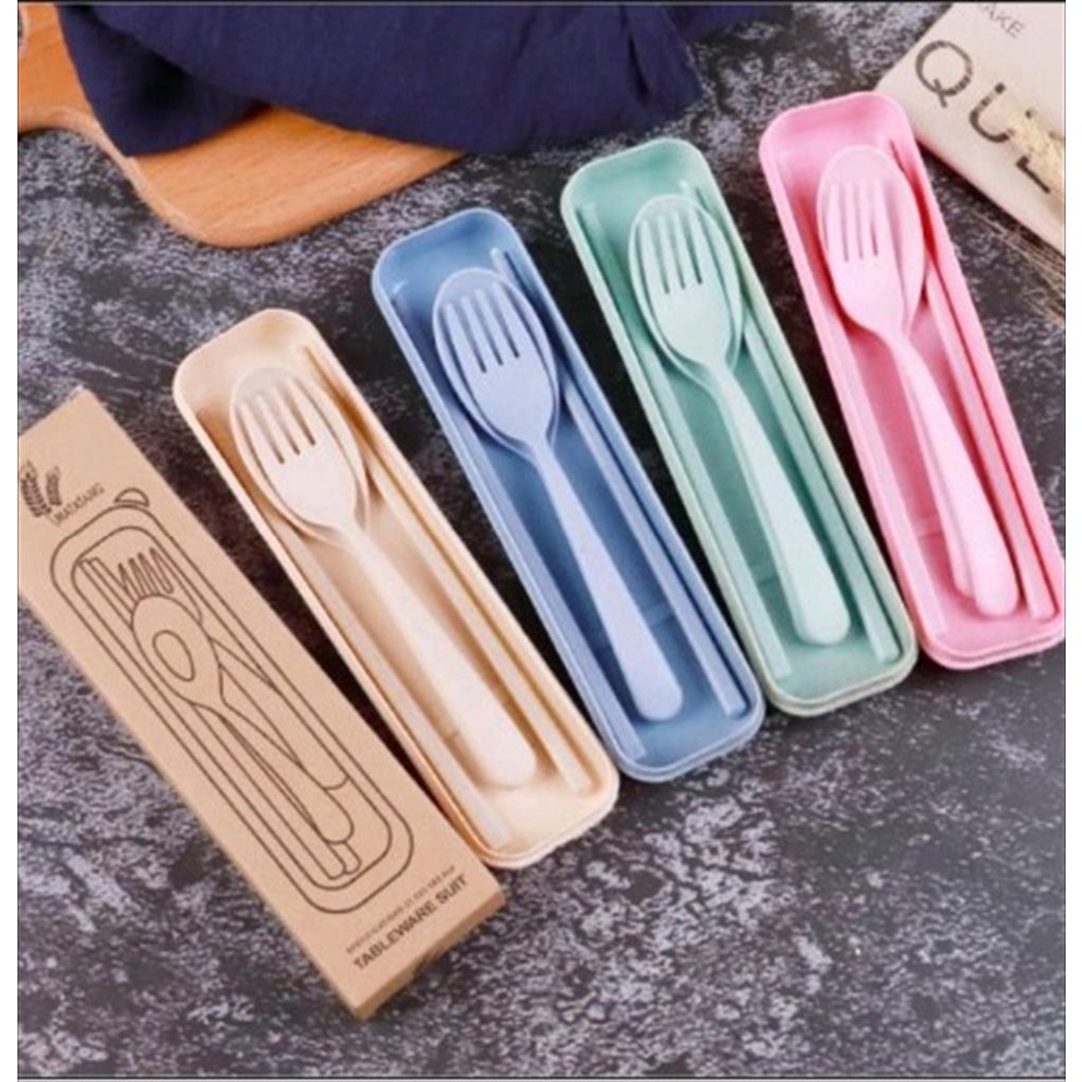 SET SENDOK MAKAN GARPU SUMPIT DAN BOX