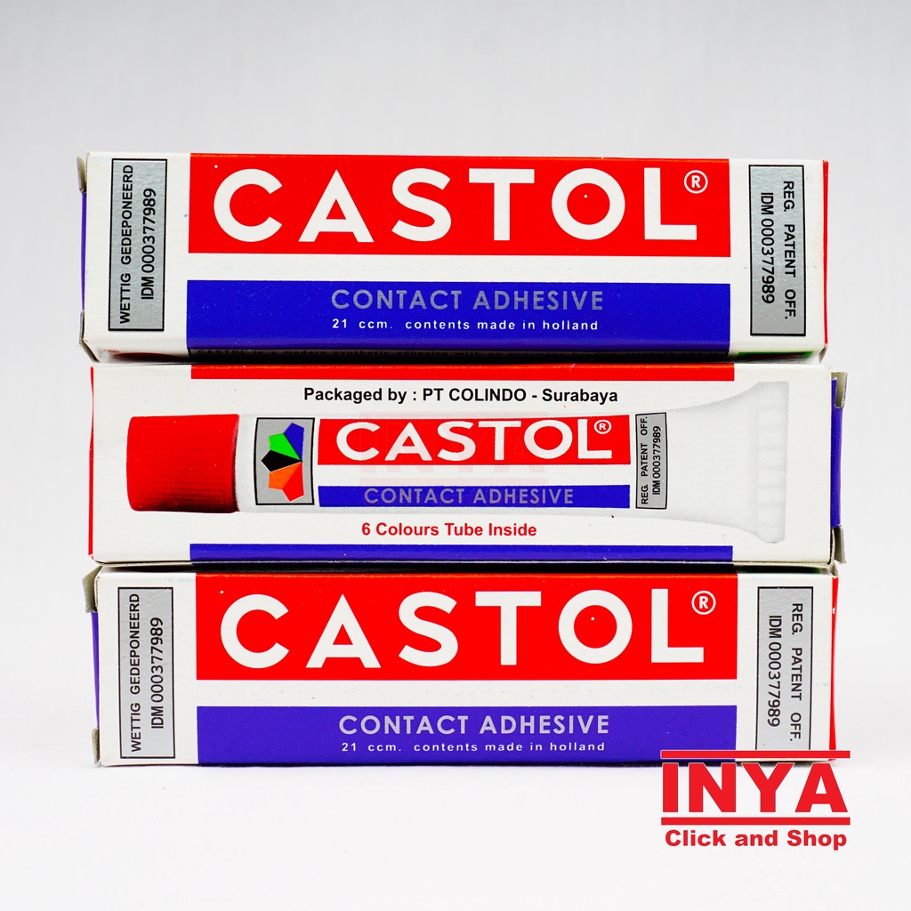 LEM CASTOL CONTACT ADHESIVE 21 ccm. contents made in holland - Glue