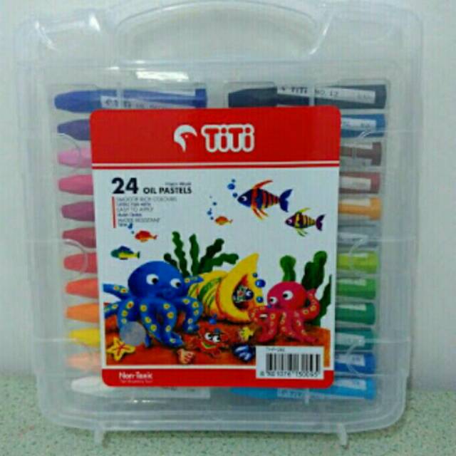 

Titi crayon isi 24 +free buku mewarnai 1 bh
