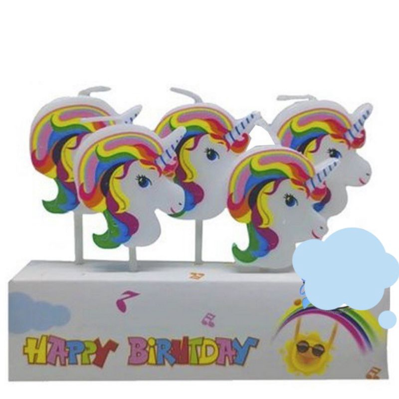 lilin unicorn lilin ulang tahun lilin kue ulang tahun unicorn hiasan kue unicorn